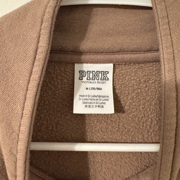 PINK Victoria Secret Mauve Zip UP size medium - Picture 3 of 4